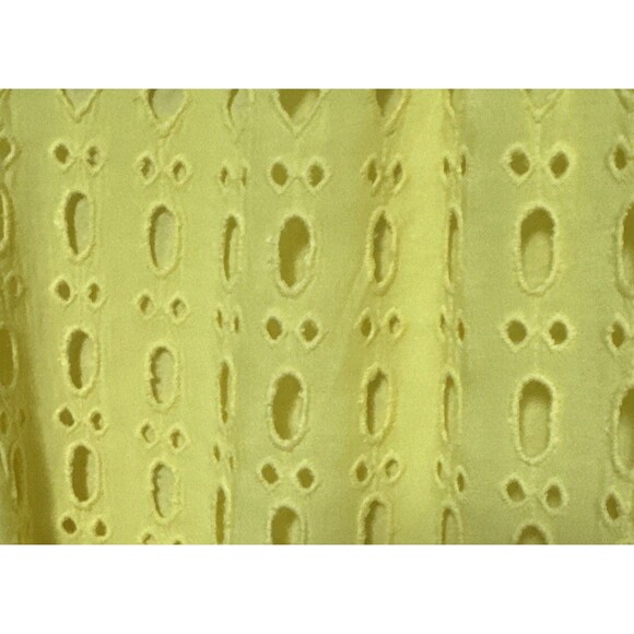 Lilly Pulitzer Indira Size L Swing Dress Lilly’s Lemon Eyelet Cotton Blend - Picture 11 of 16